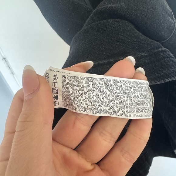 Forever 21 black denim mini Dress - Picture 7 of 7